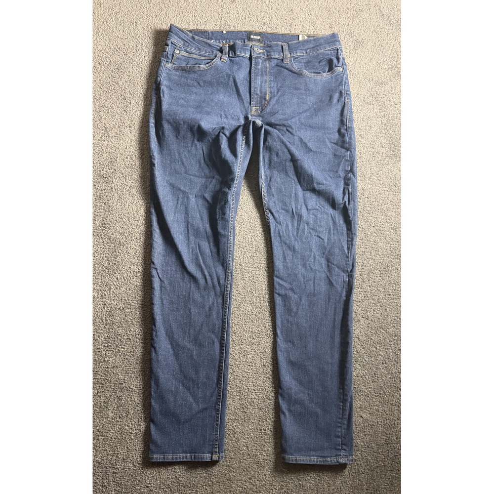 Hudson Ace Skinny Jeans Mens 36 Dark Blue Stretch Denim NM729ZZBF TRMT